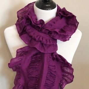 Hot pink/purplish Ruffle Scarf!